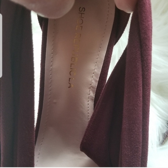 Sale Shoe Republic LA Maroon Color Heels - Picture 5 of 9